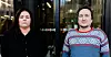– Jeg så hvordan ansatte strevde og at folk sluttet. Nå er de glade for at vi prøver å gjøre noe for endre dette, sier Frid Mellingen Vågenes (t.v.). Joakim Johnsen kjemper sammen med Vågenes.