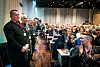 HYLLET AV LO- KONGRESSEN: Fire av Fellesforbundets medlemmer i bemanningsselskapet Clockwork i Bergen fikk applaus av LO-kongressen våren 2017. De gikk rettens vei for å kreve lønn mellom oppdrag. Retten menta at praksisen i realiteten er en rekke ulovlige midlertidige ansettelser.