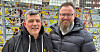 Terje Langberg Larsen (til venstre) og Christian André Sagvold Johansen driver Servicekontoret for akkord, som nå blir en permanent ordning.