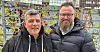 Terje Langberg Larsen (til venstre) og Christian André Sagvold Johansen driver Servicekontoret for akkord, som nå blir en permanent ordning.