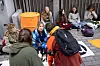 Et tjuetalls demonstranter, som selv omtalte seg som «naturglade ungdommer», blokkerte inngangen til Nærings- og fiskeridepartementet tirsdag.