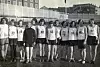 LIKESTILT: En av grunnen til den sterke veksten til AIF var at de inkluderte jentene i langt større grad enn de borgerlige idrettslagene. Her er deltagere i AIF-mesterskapet 1929 på 100 meter for kvinner.