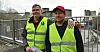 (F.v) Klubbleder Kenneth Hansen og kasserer Martin Romstad Nilsen i Tysfjord Arbeidsmannsforening vil stå løpet ut.