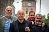 Fellesforbundets forhandlingsleder Morten Børke (foran) trodde på forhandlingsløsning da han var på vei til Riksmekleren klokka ni mandag morgen. Det fikk han rett i. Her sammen med Bjørn Steffensen (fra venstre), Martin Pedersen og Sven Lund fra forhandlingsutvalget.