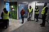 NY VAKT: Et nytt streikelag tar over for det neste. Knut-Johannes Berg i midten.