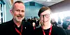 GJENVALGT: Bjørn Halvorsen og Åsne Refsdal fortsetter som leder og nestleder i NTL Sentralforvaltningen. Her er de etter valget for to år siden.