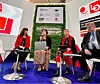 FAGBEVEGELSEN PÅ KLIMATOPPMØTET Fra venstre Diana Junquera Curiel (IndustriAll), Samantha Smith (Just Transition Centre), Anne-Beth Skrede (LO) og Eric Oechslin (ILO).