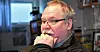Guttorm Skovly tilbake på folkehjelp-brakka etter lange dager på Ask i Gjerdrum.