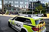 Politiet fulgte med fra avstand.