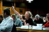 SV-HISTORIE: Steinar Krogstad ble ikke medlem i Arbeiderpartiet før etter at de rødgrønne partiene tapte valget i 2013. - Mesteparten av mitt voksne liv har jeg vært SVer, sier Krogstad. Bildet er fra Fellesforbundets representantskap i juni 2009.