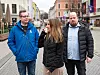 KLAR FOR KAMP: Klubbleder Are Bergli Heier, Renata Les og forbundssekretær Steffen Bjørkavåg Olsen er forberedt på å bruke både penger, tid og ressurser på rettslige prosesser mot arbeidsgiveren OneCo Networks.