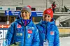 Leder i hoppkomiteen i NSF, Bente-Lill Romøren og nestleder i LO, Peggy Hessen Følsvik.