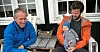 Frode Mikkelsen (t.v.) håper at Thorvald eller et av de andre barnebarna en gang kan bli lærling i Equinor.