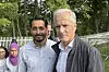 På valgkampens nest siste dag fikk Farukh Qureshi besøk av statsminister Jonas Gahr Støre.