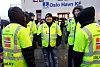 Geir Ingebrigtsen, leder for havnearbeiderne i Tromsø har vært i sympatistreik i to år. Han og flere fra Tromsø hadde tatt turen til Oslo.