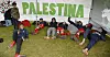 I TRYGGE RAMMER: I teltet som er satt opp på Ekebergsletta kan alle de palestinske lagene møtes. Utenpå er teltduken spraymalt for å dekke til det palestinske kartet, som Norway Cup har bedt dem fjerne.