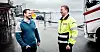 GOD STEMNING: Latteren sitter løst når klubbleder Odd Einar Værvågen og organisasjonsarbeider Erik Stangeland møtes. – Du må slutte å komme hit med flere oppgaver til oss nå, spøker Værvågen.