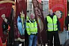 Leder i EL & IT i Rogaland, Rolf Bersås (til venstre), var selvsagt til stede for å støtte boikotten Norsk Transportarbeiderforbund har iverksatt av Risavika Terminal AS i kampen for å få opprettet tariffavtale på terminalen. Til høyre lederen for Rogaland Transportarbeiderforening, Inge Vidar Lohne.