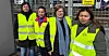 STREIKER: Kirsti Midtlyng (fra venstre), Silje Frimann, Randi Brurok og Tanja Singsaas jobber i renholdsselskapet Insider. Til sammen har de vasket 96 år på togene som kommer inn til Trondheim.