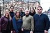 Digital kompetansegruppe. Bak fra venstre: Dan Christian Torres Legaspi, Vidar Skjevling og Kornelia Awad. Foran fra venstre: Silje Guleng, Naemy Trandum Aasen, Joakim Baglo og Kristian Teige.