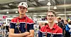 Eirik Rød (19) fra Nammo Raufoss og Teodor Hella (19) fra Intek Engineering Raufoss kjemper i en knallhard kamp mot andre mekatronikere.