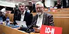 UENIGHET: LO-nestleder Tor-Arne Solbakken, her sammen med leder av LOs internasjonale avdeling Vidar Bjørnstad, er i likhet med sine nordiske kolleger motstander av nasjonal minstelønn.