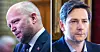 SVs Andreas Sjalg Unneland (til høyre) advarer Senterpartiet mot å lage et teater av revidert statsbudsjett.