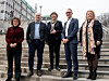 Harmonien rådet ved oppstart av forhandlingene i kommune-sktoren. KS' forhandlingsleder Tor Gangsø er sammen med representantene fra Akademierne, Unio, LO Kommune og YS Kommune.