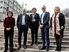 Harmonien rådet ved oppstart av forhandlingene i kommune-sktoren. KS' forhandlingsleder Tor Gangsø er sammen med representantene fra Akademierne, Unio, LO Kommune og YS Kommune.