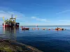 NYE SJØKABLER: Arbeid med det nye anlegget i ytre Oslofjord.