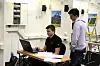 Elektriker Erik Vasbotten fra Atom Elektro er i gang med programmeringsoppgaven på torsdag. Senere samme dag utpekes han til vinner i elektro-NM.
