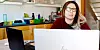 KLUBBLEDER: Telia-klubbens leder Trine Hardy, fotografert på hjemmekontor i fjor høst.