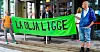 I sommer sperret aktivister fra Extinction Rebellion inngangene til Stortinget. (Arkivbilde)