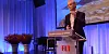 Arbeiderpariets leder, Jonas Gahr Støre, innleder til debatt på landsmøte til Forbundet for Ledelse og Teknikk.