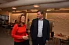 FrP-politikeren Erlend Wiborg spiller AFP-ballen videre til Kristin Skogen Lund og Hans-Christian Gabrielsen.