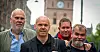 Forhandlingsleder Morten Børke (foran) tror det skal være mulig å unngå streik. Her sammen med: Bjørn Steffensen (f.v.), Martin Pedersen og Sven Lund.