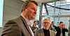 LO-leder Hans-Christian Gabrielsen sammen med Karl-Eirik Schjøtt Pedersen i Norsk Olje og Gass.