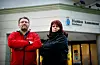 Kommuneansatte: Tillitsvalgte i Halden kommune, Kirsti Rørmyr og Otto S. Gøperød,  kjemper for at medlemmene skal 
beholde jobbene i helsesektoren.