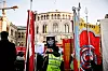Fagforeninger innenfor byggebransjen i Oslo sto bak dagens politiske streik og markering utenfor Stortinget.