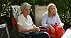 Første nestleder i LO, Peggy Hessen Følsvik (t.v.) og Nina Nordheim Pedersen, som er leder av Norsk Kabinforening,