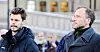 Audun Lysbakken (t.h.) og Bjørnar Moxnes.