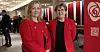 Kommunalminister Kjersti Stenseng vil ha en kommisjon som kan gi råd om hvordan kommunene kan få større frihet. Her sammen med Fagforbundets Mette Nord.