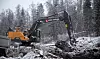 Blåleire: Over kvikkleira er det metervis med blåleire. Blåleira skal fraktes ut fra området.