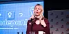 Kajsa Ekman, svensk journalist og aktivist. Her på Raudts strategikonferanse i Oslo på laurdag.