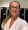 UKEPENDLER: Barbro Backman ukependler fra Kungsbacka. Hun måtte finne nye måter å komme over grensa. Buss er nå umulig å planlegge med.