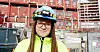 NYE NASJONALMUSEET: Kristine J. Wendt på byggeplassen til det nye Nasjonalmuseet. I dag jobber hun på et annet prosjekt for samme arbeidsgiver, Caverion.
