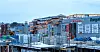 Denne 60 meter høye krana veltet over kjøpesenteret Melhustorget i Trøndelag fredag.