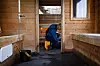 Nordahl har 15 minutter på seg til å vaske og gjøre rent etter gjestene, før det er klart for ny tur.