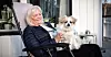 FINE DAGER: Valmestadrød med hunden Daisy nyter bedre framtidsutsikter etter at det ble kjent at hun får beholde AFP-en sin.