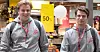 Mathias Lind Høyning (t.v.) og Håkon Magnussen var to av om lag 350 personer som deltok på årets utgave av LOs sommerpatrulje.